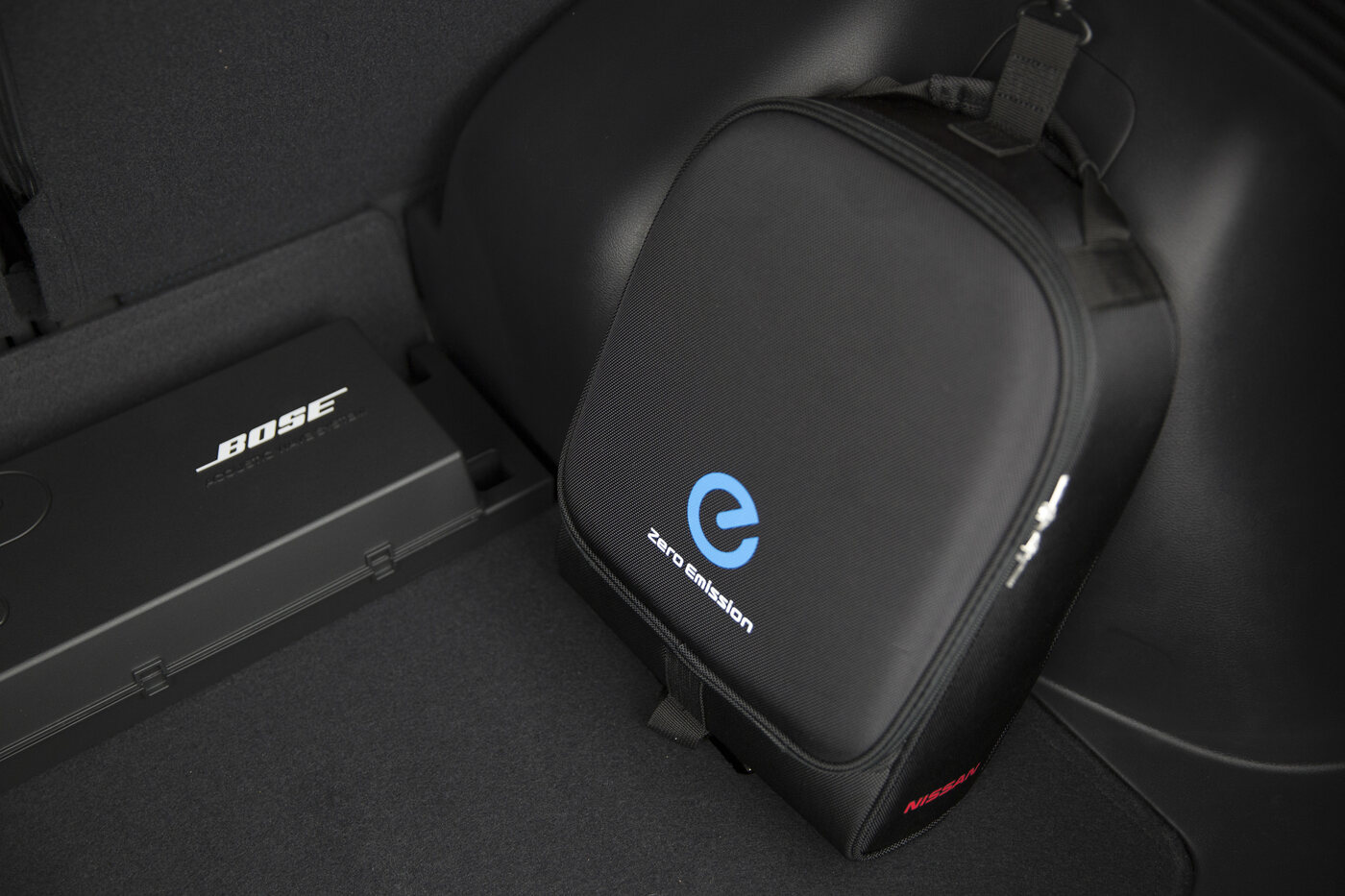 Bose subwoofer and cargo detail