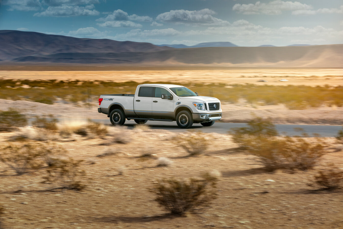 Nissan Titan in motion